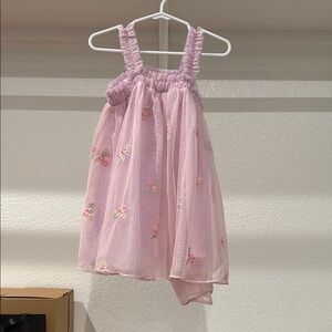 Zunie Pink Floral Kids Dress